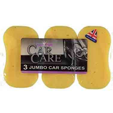 SUPER BRIGHT JUMBO CAR SPONGE 3 PK