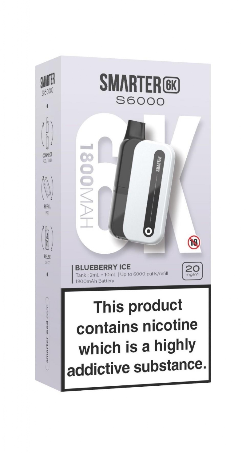 SMARTER 6K KIT B/BERRY ICE 20MG