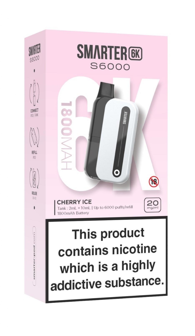 SMARTER 6K KIT CHERRY ICE 20MG