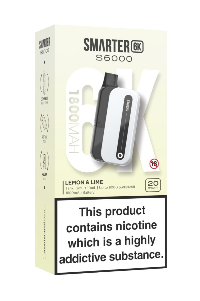 SMARTER 6K KIT LEMON&LIME 20MG