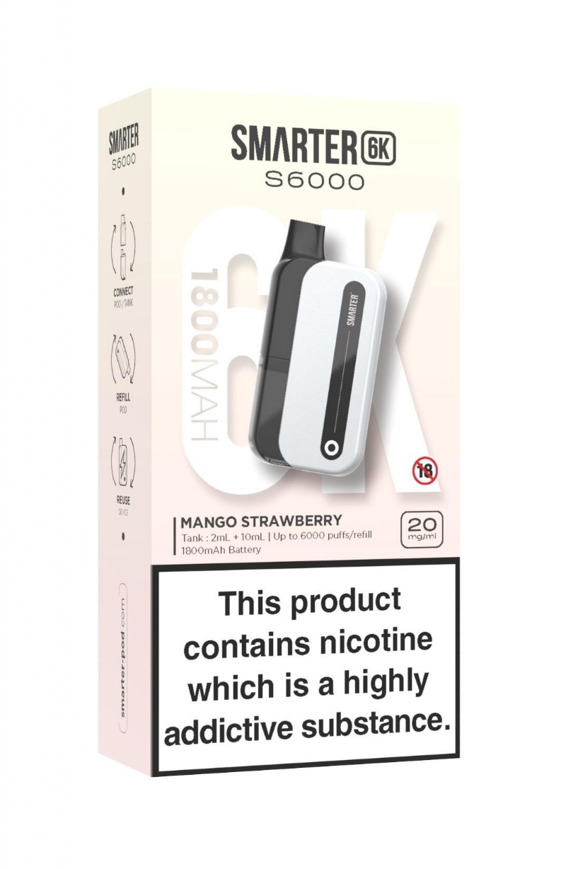 SMARTER 6K KIT MANGO S/BERRY 20MG
