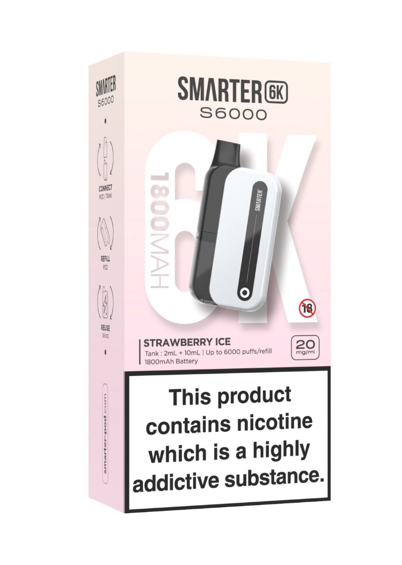 SMARTER 6K KIT STRAW ICE 20MG
