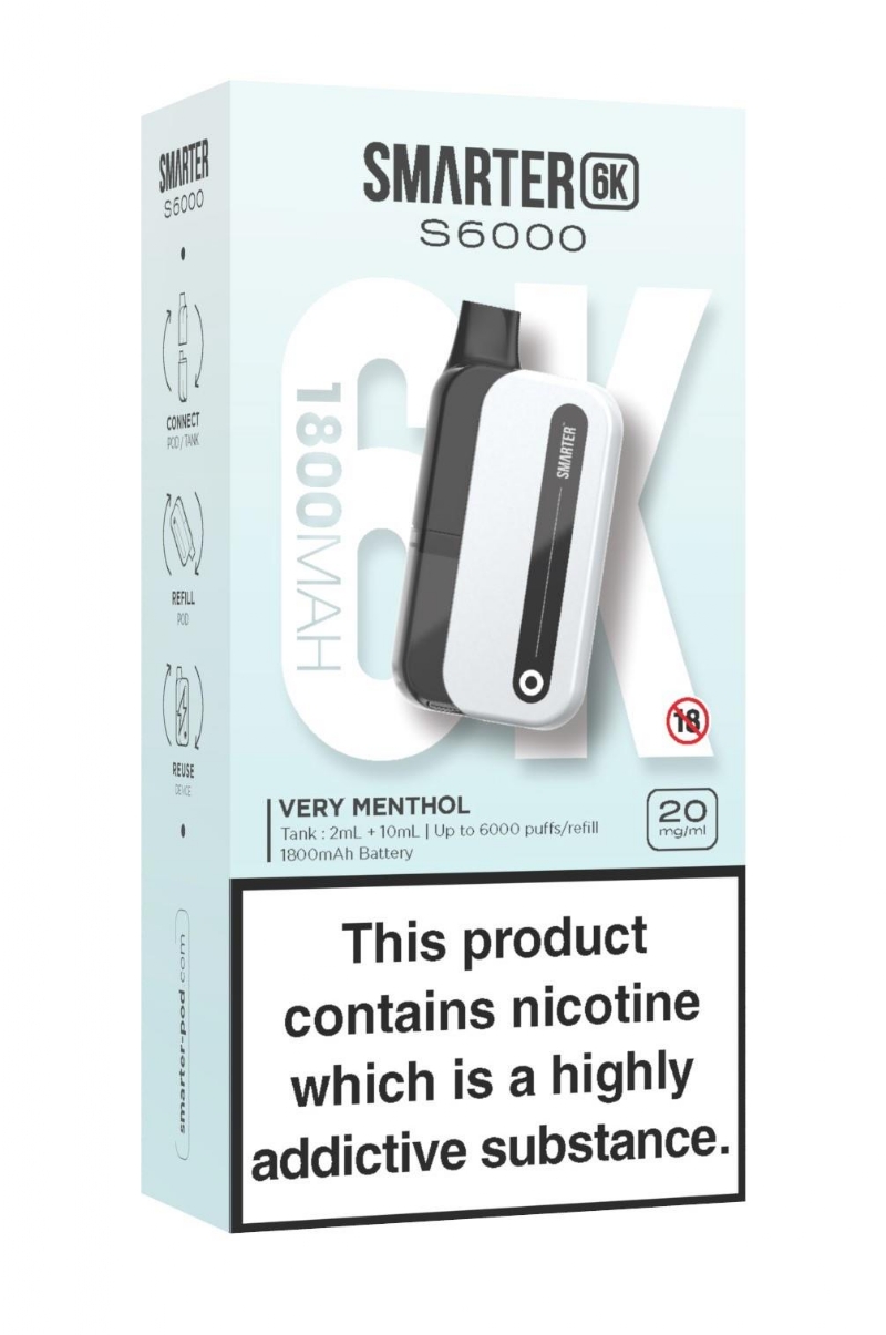 SMARTER 6K KIT V MENTHOL 20MG