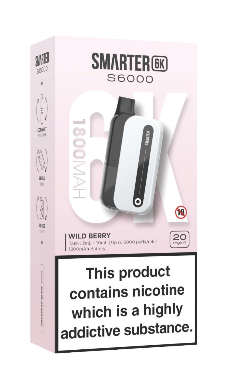 SMARTER 6K KIT WILD BERRY 20MG