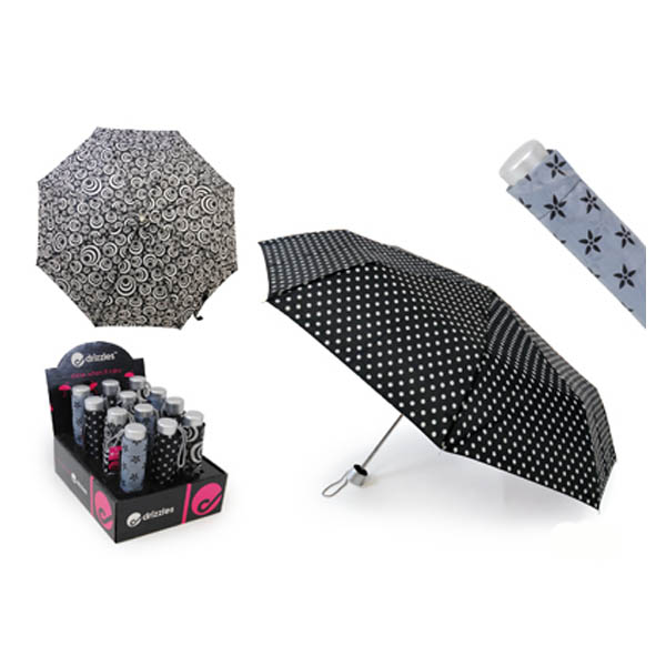 DRIZZLES PRINTED UMBRELLA IN CDU
