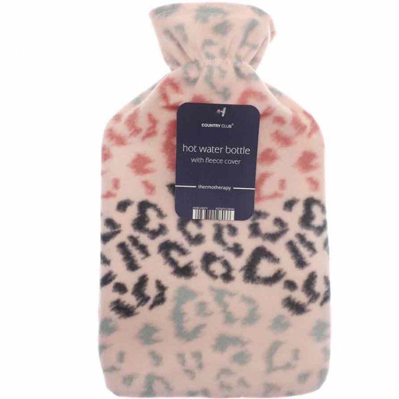 HOT WATER BOTTLE WITH LEOPARD