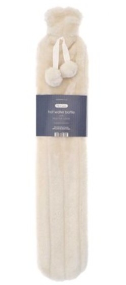 FAUX FUR LONG HWB NATURAL