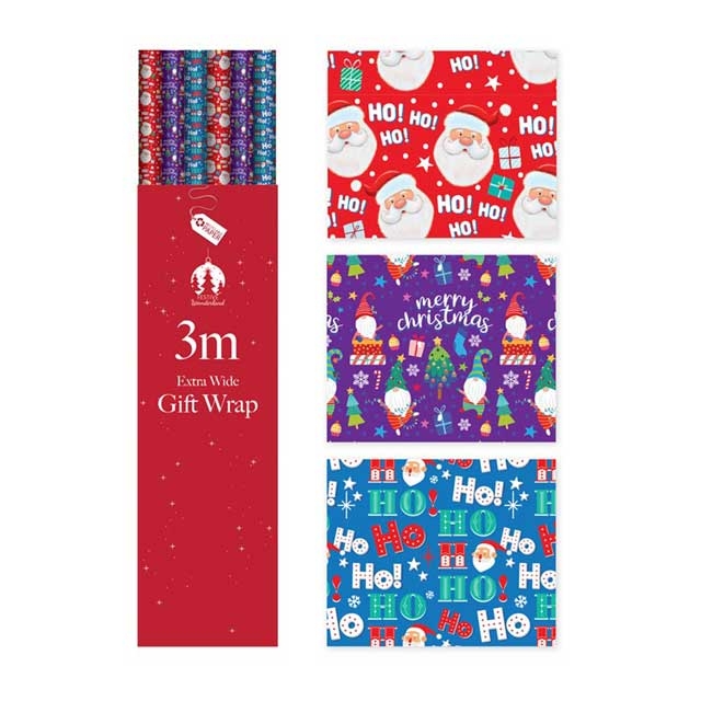 3M EXTRA WIDE KIDS XMAS GIFT WRAP