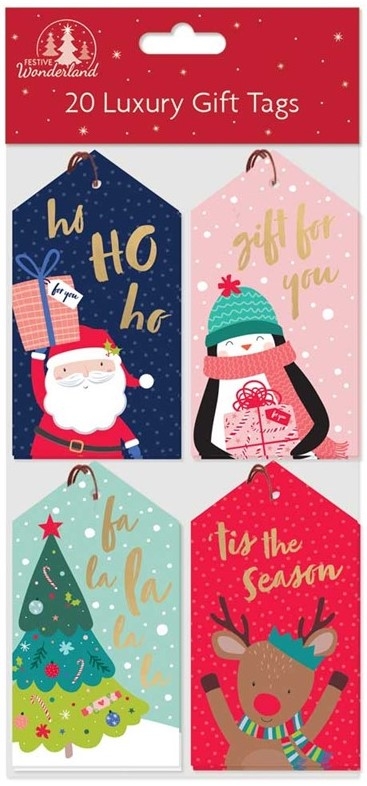 XMAS 20 LUXURY GIFT TAGS