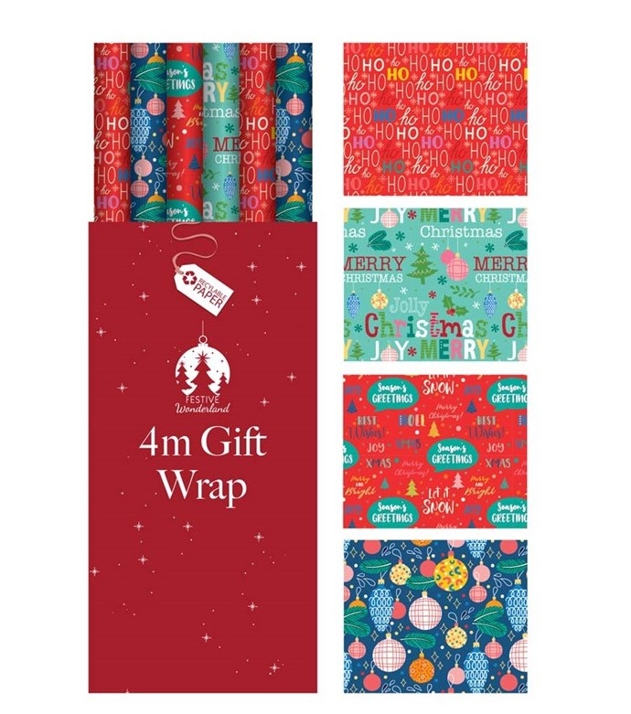 4M CONTEMPORARY XMAS GIFT WRAP