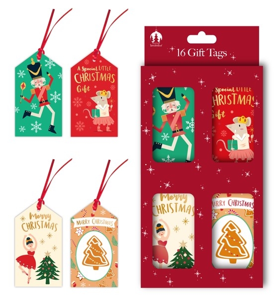 XMAS 16 NUTCRACKER GIFT TAGS