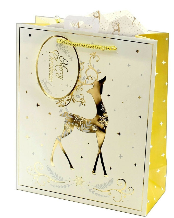 GOLDEN STAG GIFT BAG MEDIUM 26 X