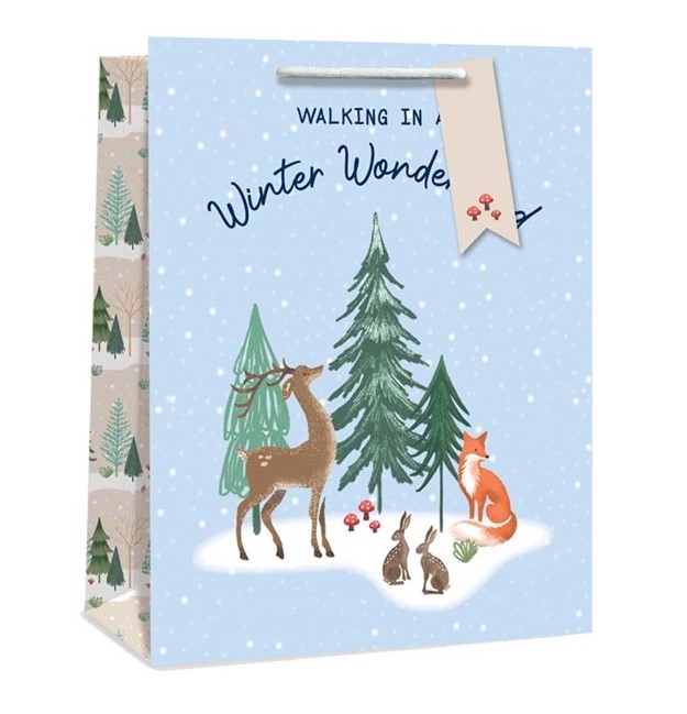 XMAS WINTER WONDERLAND GIFT BAG L