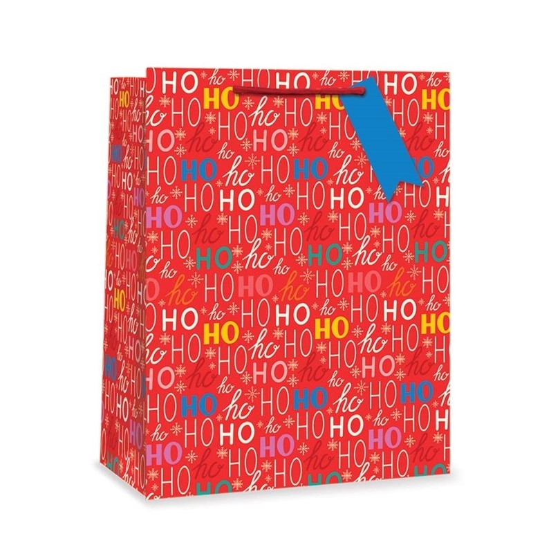 XMAS HO HO HO GIFT BAG L