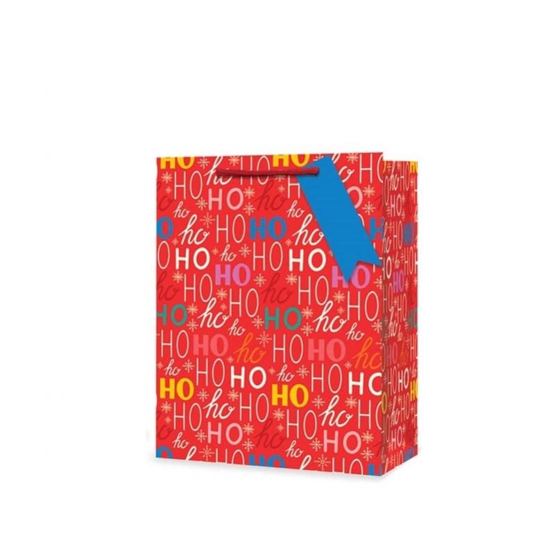 XMAS HO HO HO GIFT BAG MED
