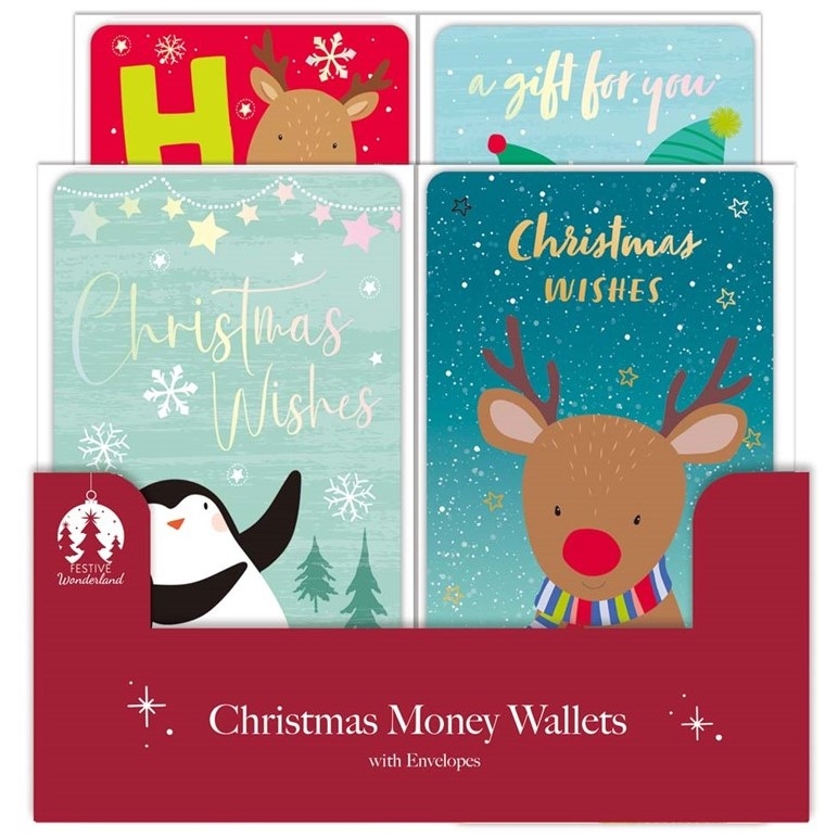 XMAS MONEY WALLET WITH ENV 9X16CM