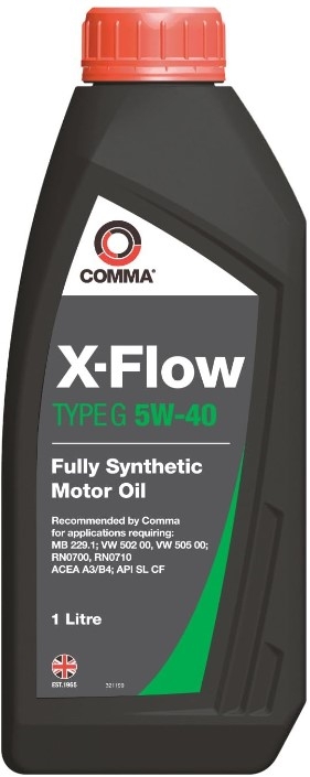 COMMA X-FLOW G 5W-40 FULLY SYNTH 1L