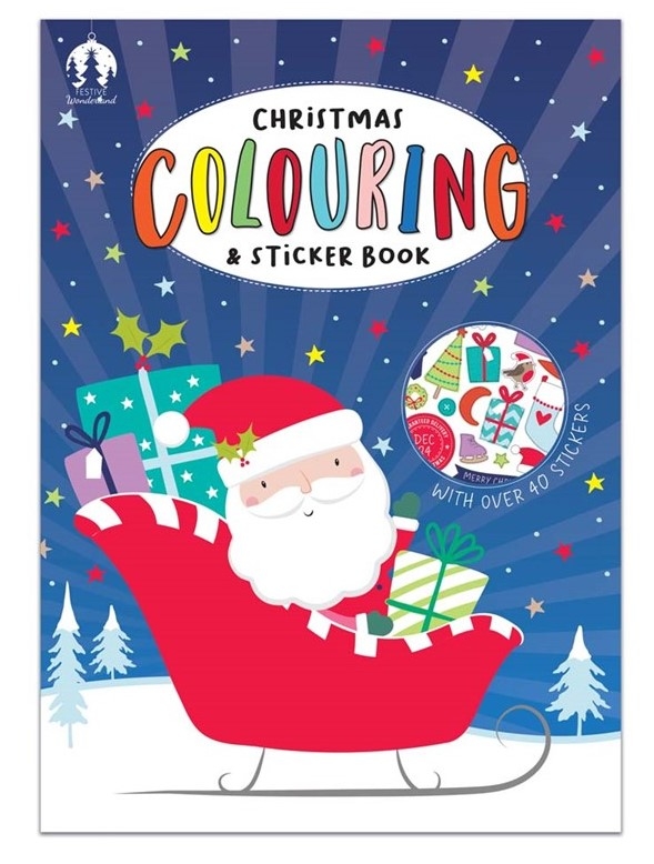 XMAS ACTIVITY COLOUR & STICKER BOOK