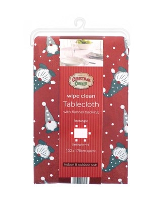 XMAS GONK WIPE CLEAN TABLE CLOTH