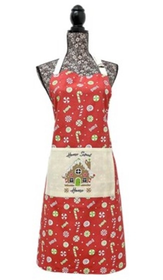 CANDY CANE 100% COTTON APRON