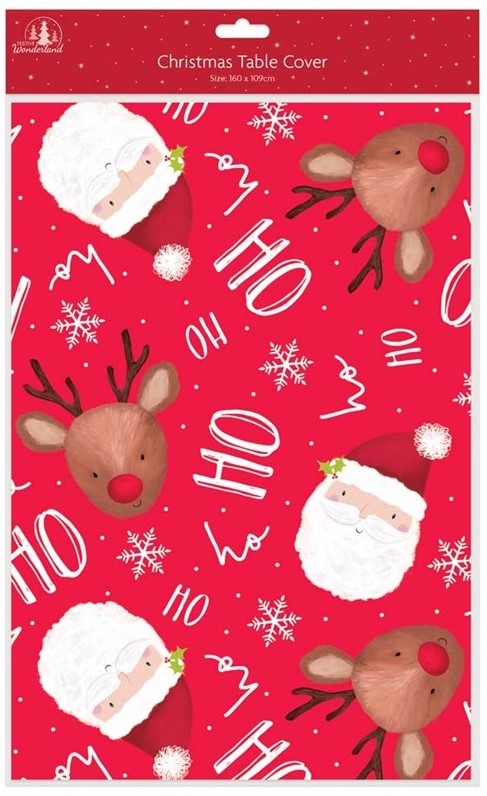 XMAS PAPER TABLE COVER 109MMX160MM