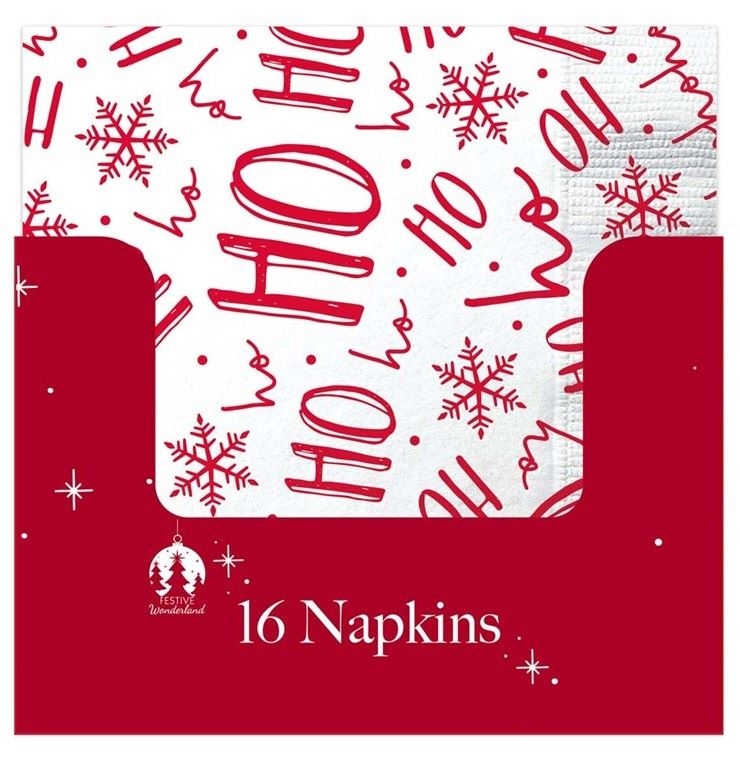 XMAS PARTY 16PK PAPER NAPKINS