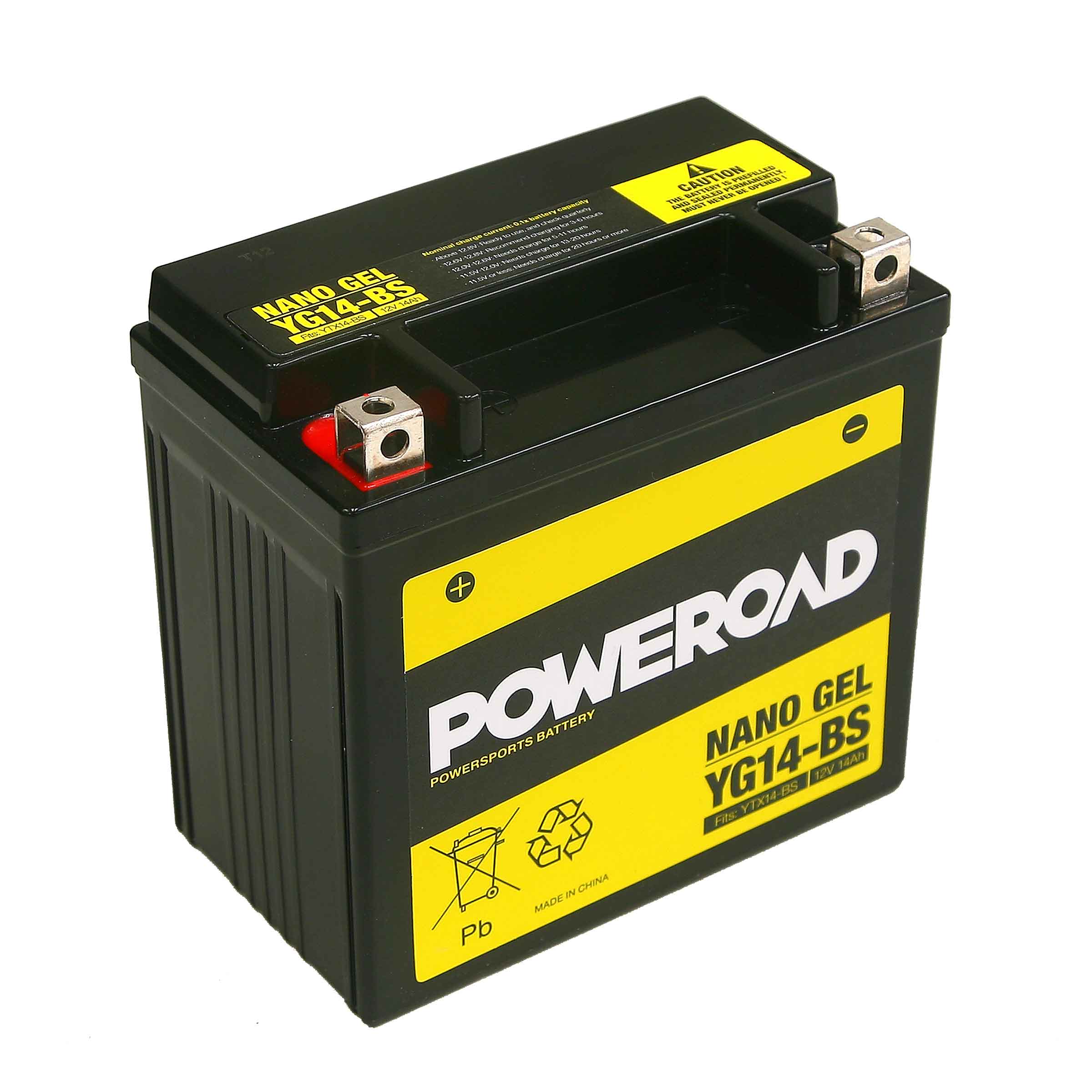 YG14-BS MOTORCYCLE BATTERY