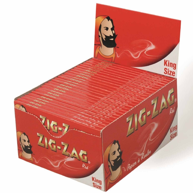 ZIG ZAG RED KINGSIZE PAPERS
