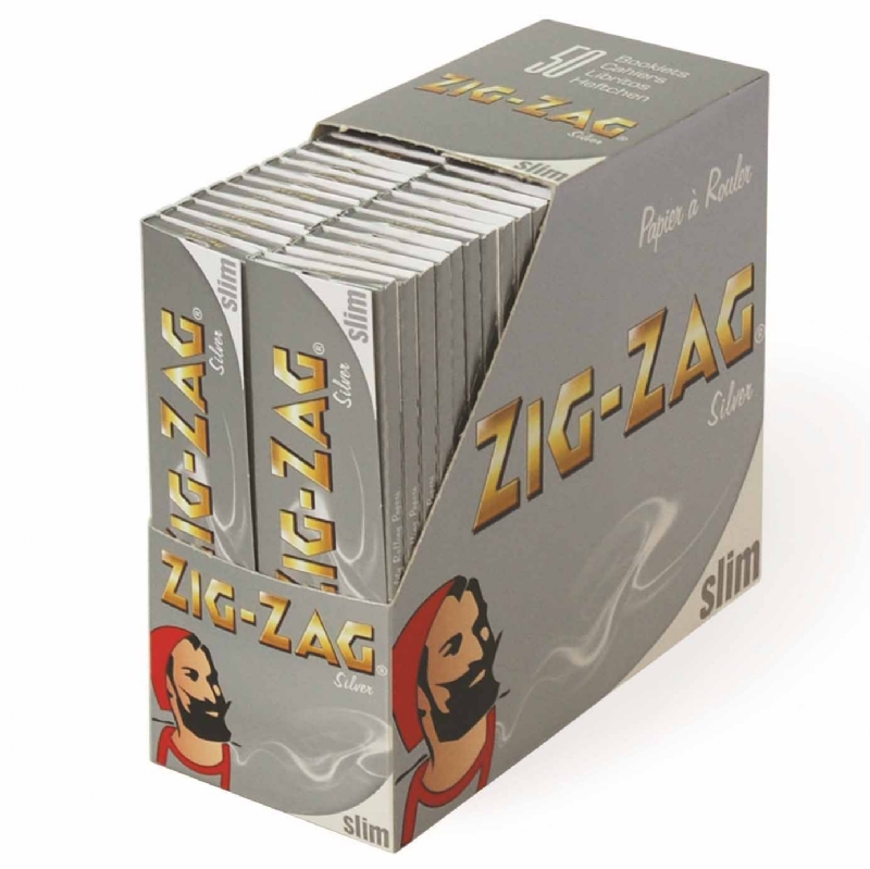 ZIG ZAG SILVER SLIM PAPERS