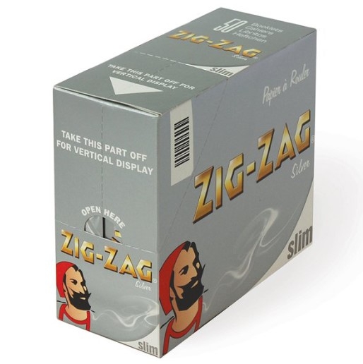 ZIG ZAG SILVER SLIM PAPERS