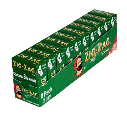 ZIG ZAG GREEN PAPERS 50'S 8PK